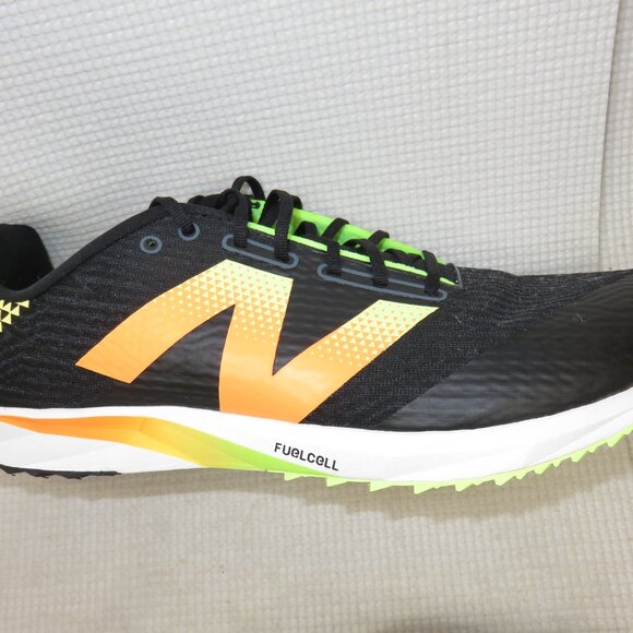 New Balance UXCR7LB5 FuelCell XC7 v5 Shoes Sneakers Black Bleached Lime 12.5 D - Picture 12 of 14